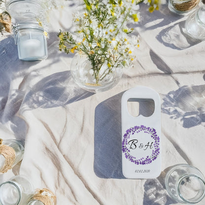 Lavanta Çelenk Tasarımlı – Kişiye Özel Plastik Açacak Magnet