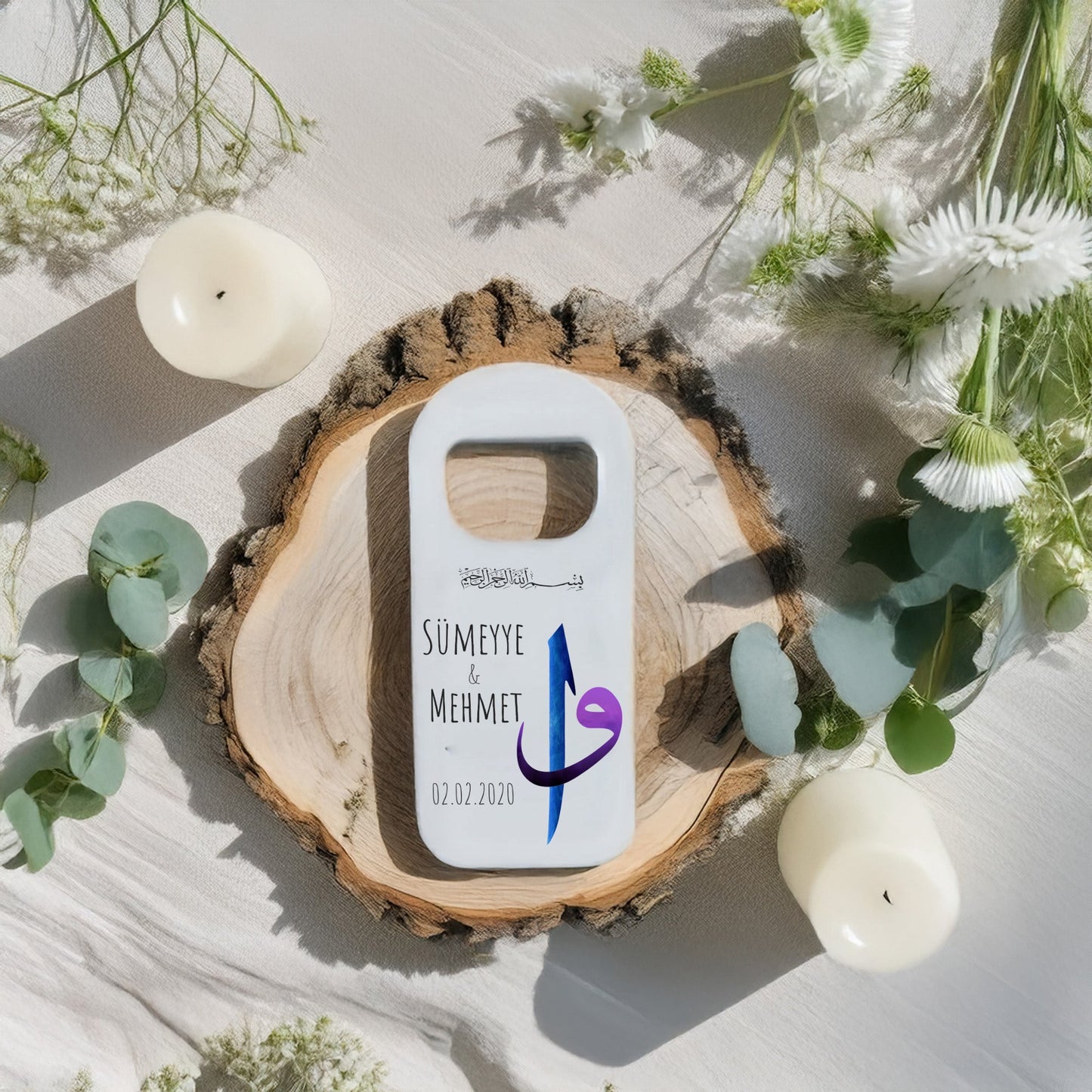 Vav Harfli Tasarımlı – Kişiye Özel Plastik Açacak Magnet