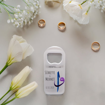 Vav Harfli Tasarımlı – Kişiye Özel Plastik Açacak Magnet