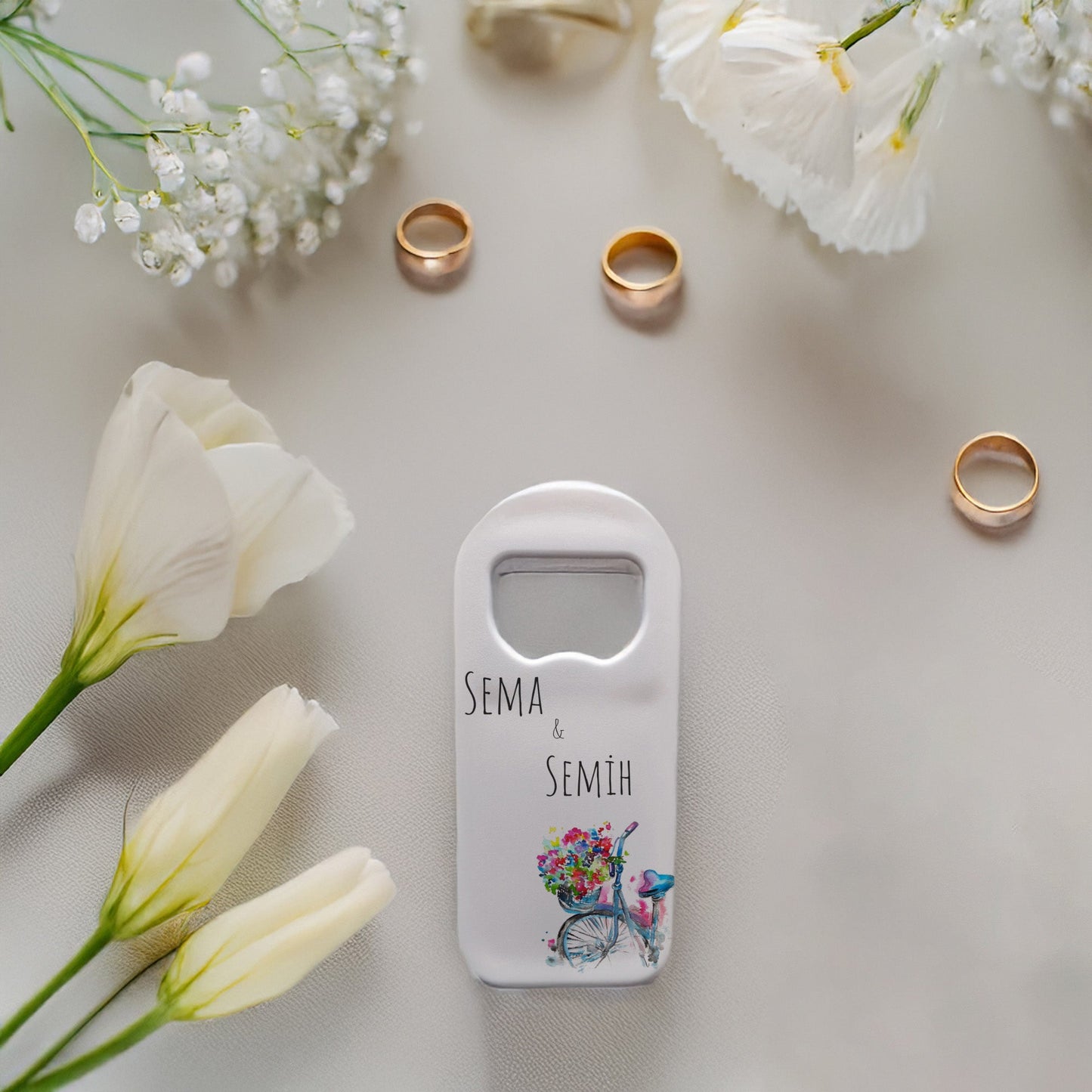 Bisiklet Tasarımlı – Kişiye Özel Plastik Açacak Magnet