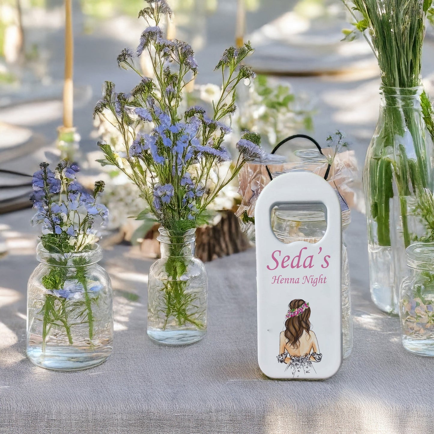 Gelin Figür Tasarımlı – Kişiye Özel Plastik Açacak Magnet