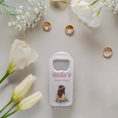 Gelin Figür Tasarımlı – Kişiye Özel Plastik Açacak Magnet