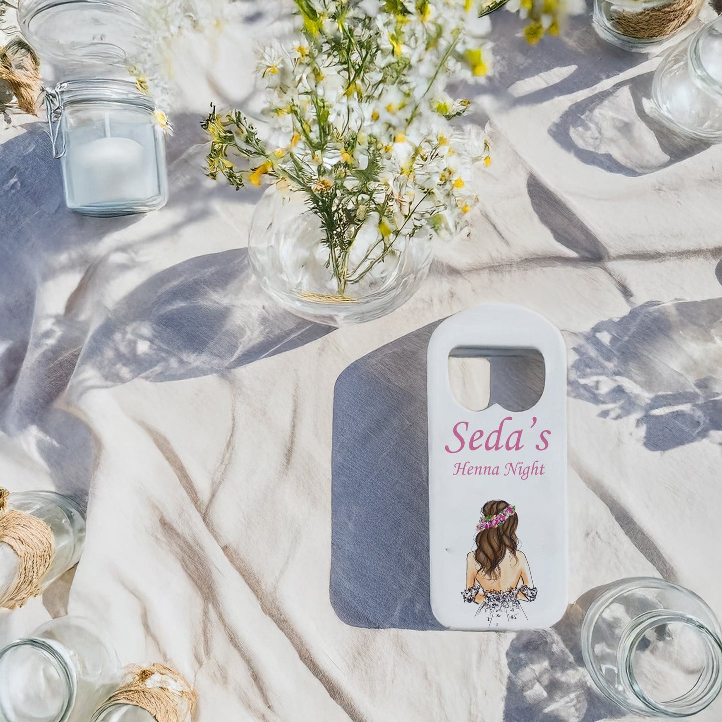 Gelin Figür Tasarımlı – Kişiye Özel Plastik Açacak Magnet