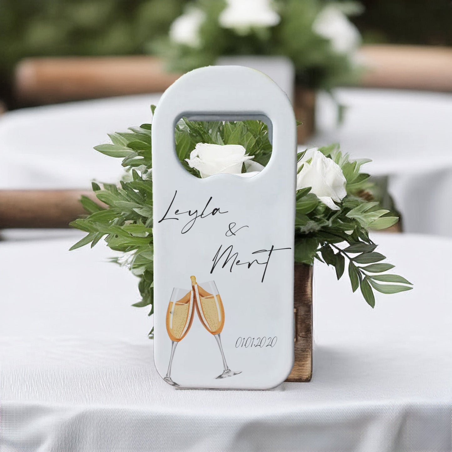 Kadeh Tasarımlı – Kişiye Özel Plastik Açacak Magnet