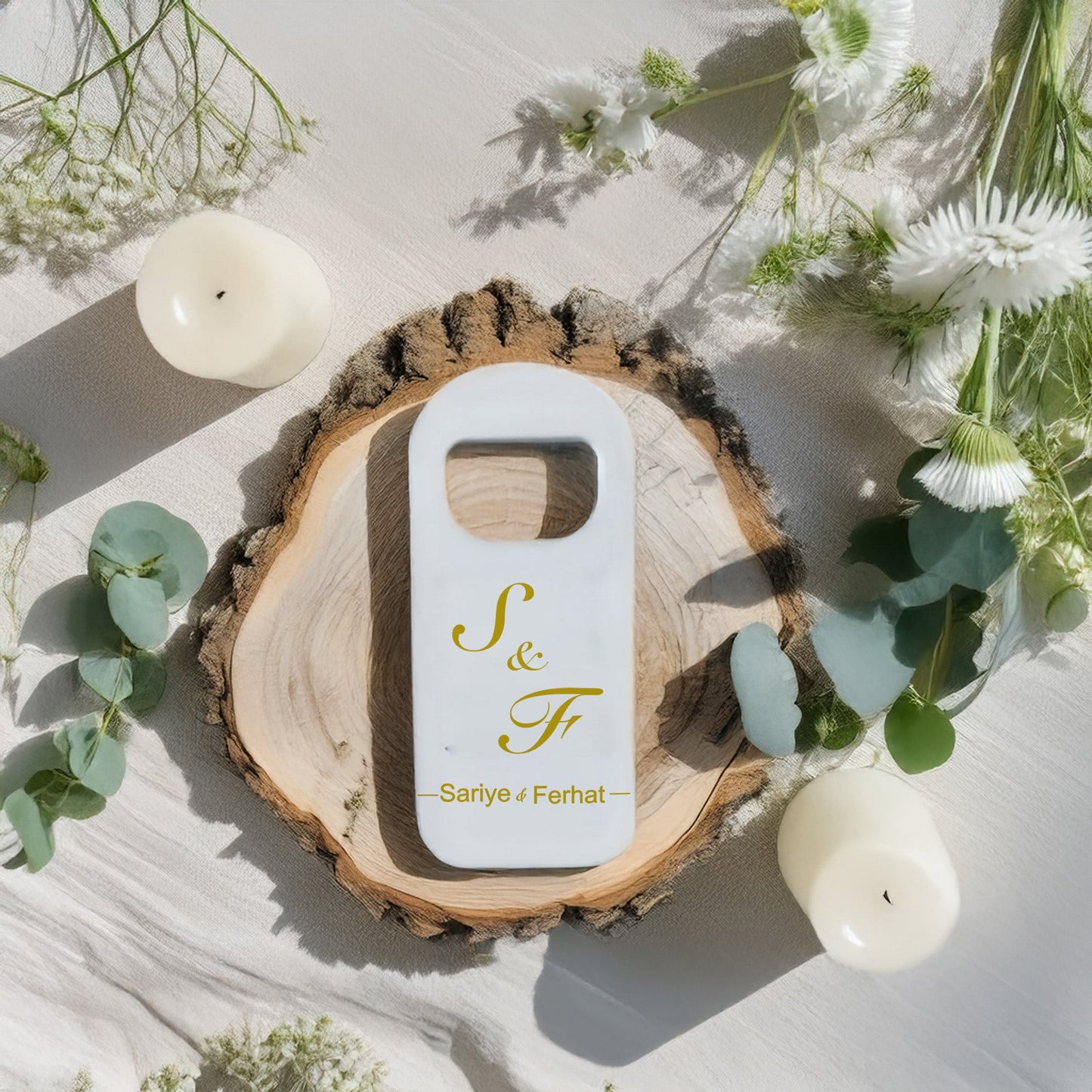 Gold Harf Tasarımlı – Kişiye Özel Plastik Açacak Magnet