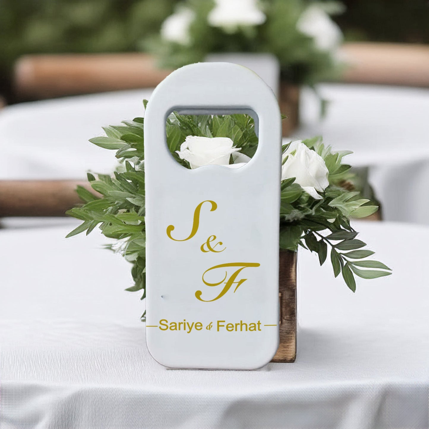 Gold Harf Tasarımlı – Kişiye Özel Plastik Açacak Magnet