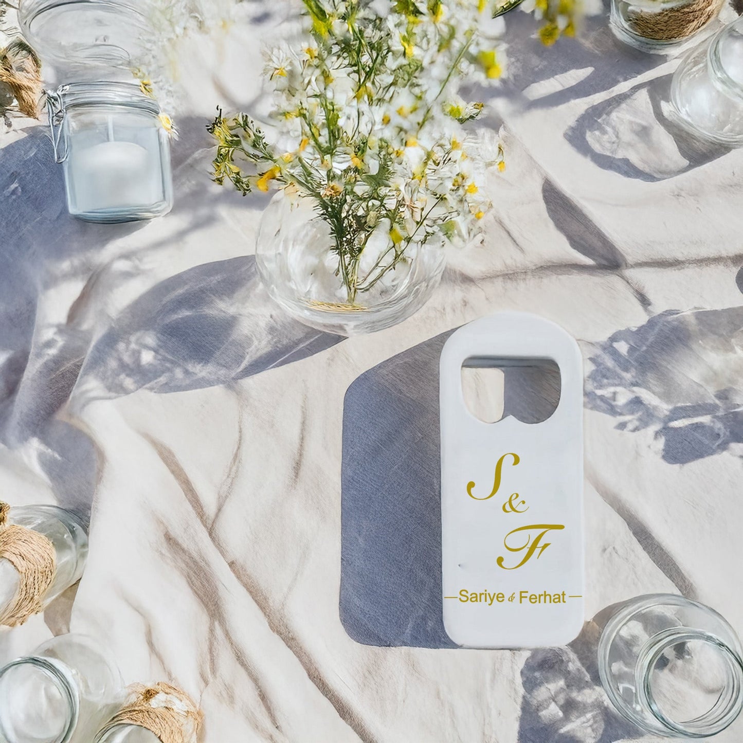 Gold Harf Tasarımlı – Kişiye Özel Plastik Açacak Magnet