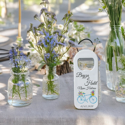 Mavi Bisiklet Tasarımlı – Kişiye Özel Plastik Açacak Magnet