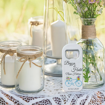 Mavi Bisiklet Tasarımlı – Kişiye Özel Plastik Açacak Magnet