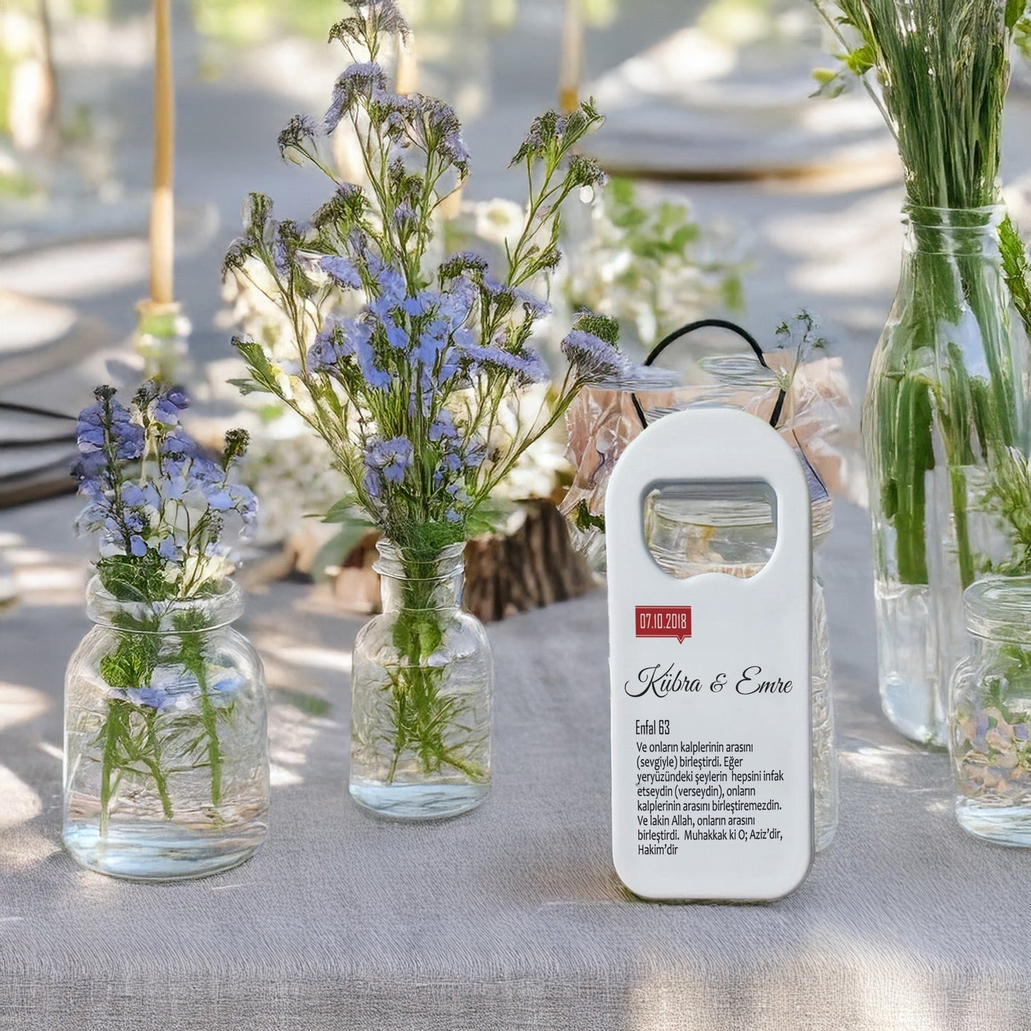 Enfal Suresi Yazılı Dini Tasarımlı – Kişiye Özel Plastik Açacak Magnet