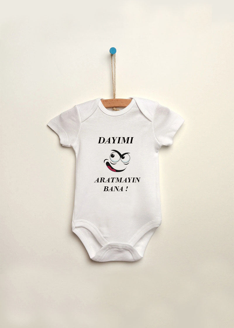 dayı baskılı bebek zıbın