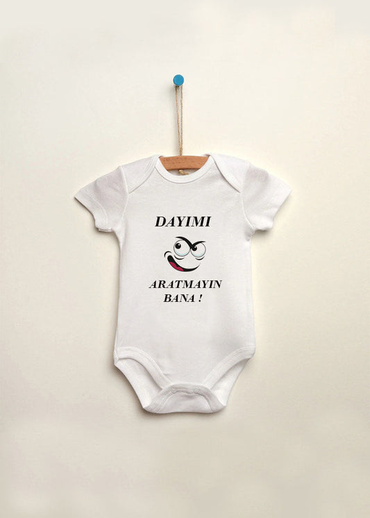 dayı baskılı bebek zıbın