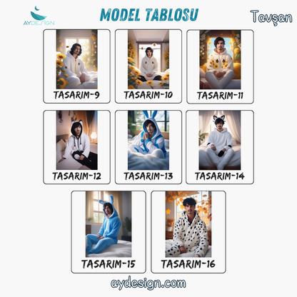 Kişiye Özel Pijama Partisi Karikatür Tasarımlı Cam Tablo | Eğlenceli ve Dayanıklı Dekor