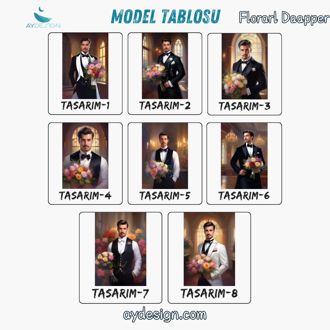 Kişiye Özel Çiçek Temalı Karikatür Cam Tablo | Zarif ve Canlı Dekor