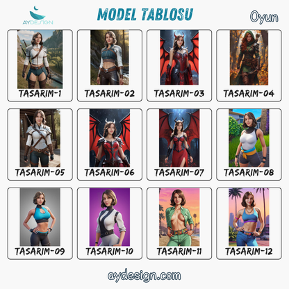 Kişiye Özel Oyun Temalı Karikatür Cam Tablo | Gamerlar İçin Özel Dekorasyon