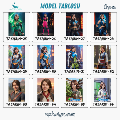 Kişiye Özel Oyun Temalı Karikatür Cam Tablo | Gamerlar İçin Özel Dekorasyon