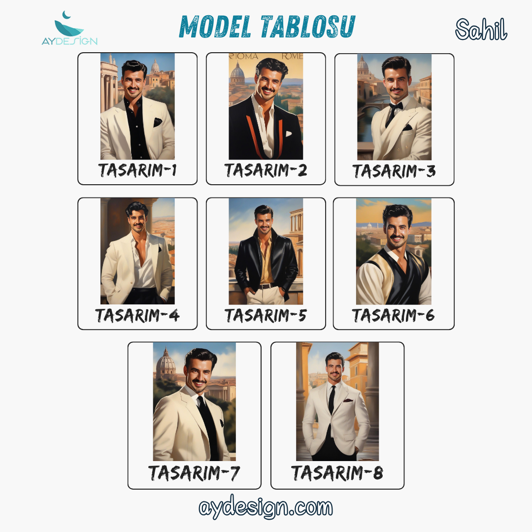 Kişiye Özel Roma Temalı Karikatür Cam Tablo | Tarihi ve Şık Dekorasyon