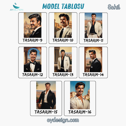 Kişiye Özel Roma Temalı Karikatür Cam Tablo | Tarihi ve Şık Dekorasyon