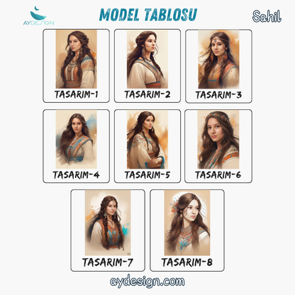 Kişiye Özel Kızılderili Kız Temalı Karikatür Cam Tablo | Doğal ve Şık Dekorasyon