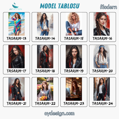 Kişiye Özel Modern Kız Temalı Karikatür Cam Tablo | Şık ve Tarz Sahibi Dekorasyon