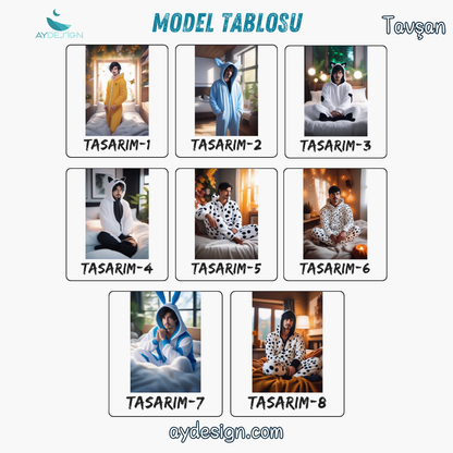 Kişiye Özel Pijama Partisi Karikatür Tasarımlı Cam Tablo | Eğlenceli ve Dayanıklı Dekor