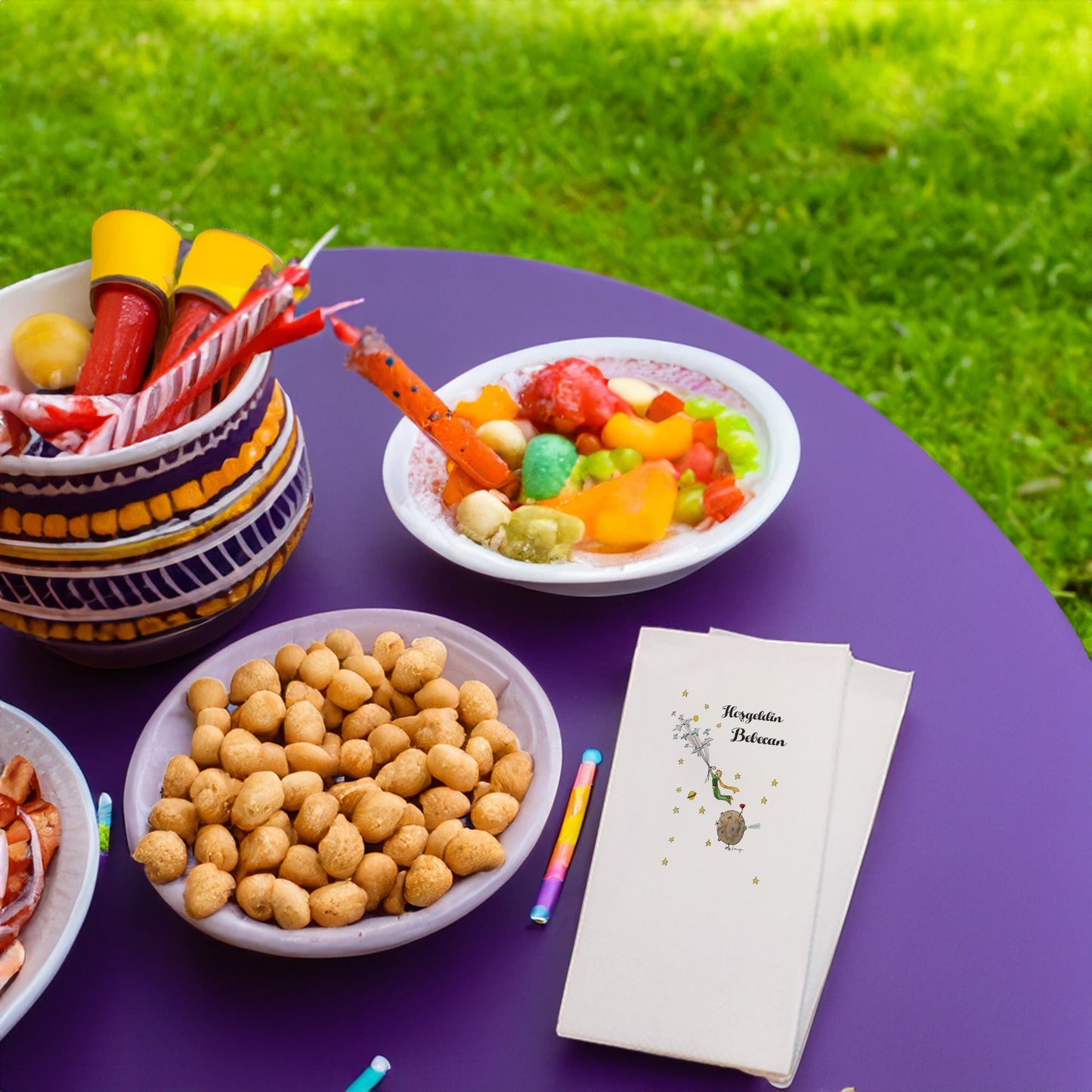 Küçük Prens Temalı Baskılı Peçeteler - AyDesign.com.tr