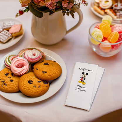 Mickey Mouse Temalı Baskılı Peçeteler - AyDesign.com.tr