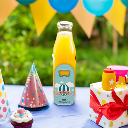 Mavi Zeminli Balon Temalı Plastik Açacak Magnet | Doğumgünü, Babyshower, Diş Buğdayı ve Sünnet Organizasyonlarınızın Unutulmaz Hatırası!