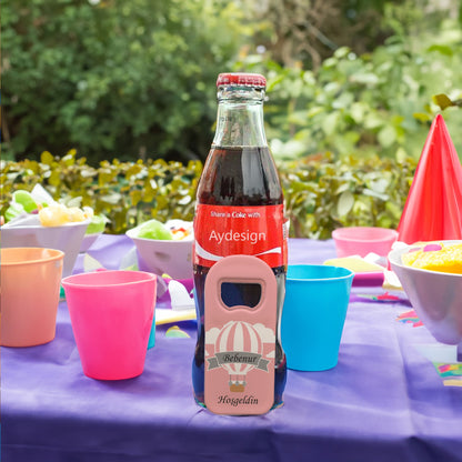 Pembe Zeminli Balon Temalı Plastik Açacak Magnet | Doğumgünü, Babyshower, Diş Buğdayı ve Sünnet Organizasyonlarınızın Unutulmaz Hatırası!