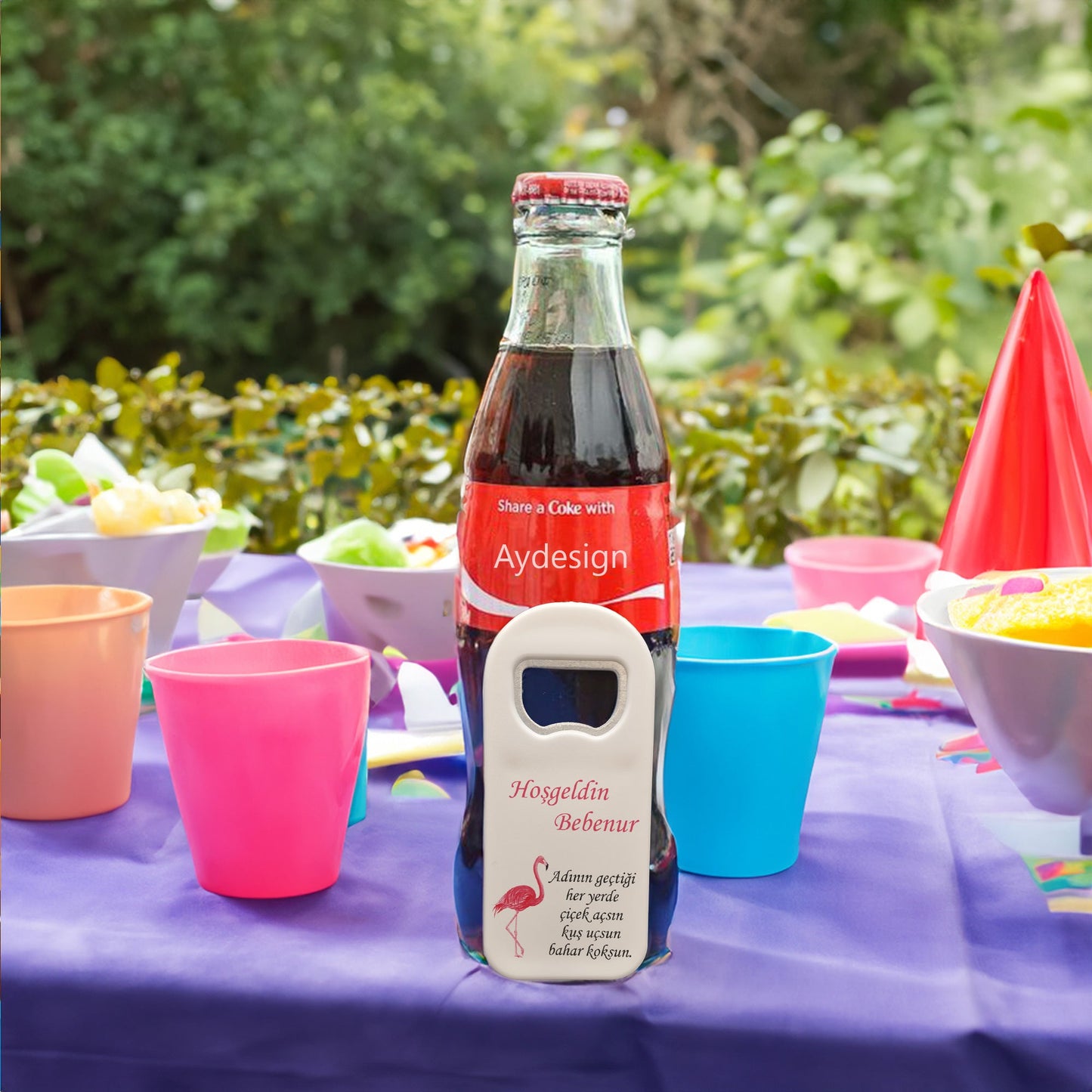 Pembe Pelikan Temalı Plastik Açacak Magnet | Doğumgünü, Babyshower, Diş Buğdayı ve Sünnet Organizasyonlarınızın Unutulmaz Hatırası!