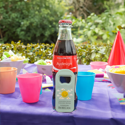 Mavi Gökyüzü ve Güneş Temalı Plastik Açacak Magnet | Doğumgünü, Babyshower, Diş Buğdayı ve Sünnet Organizasyonlarınızın Unutulmaz Hatırası!