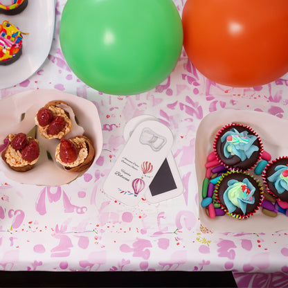 Pembe Balon Temalı Plastik Açacak Magnet | Doğumgünü, Babyshower, Diş Buğdayı ve Sünnet Organizasyonlarınızın Unutulmaz Hatırası!
