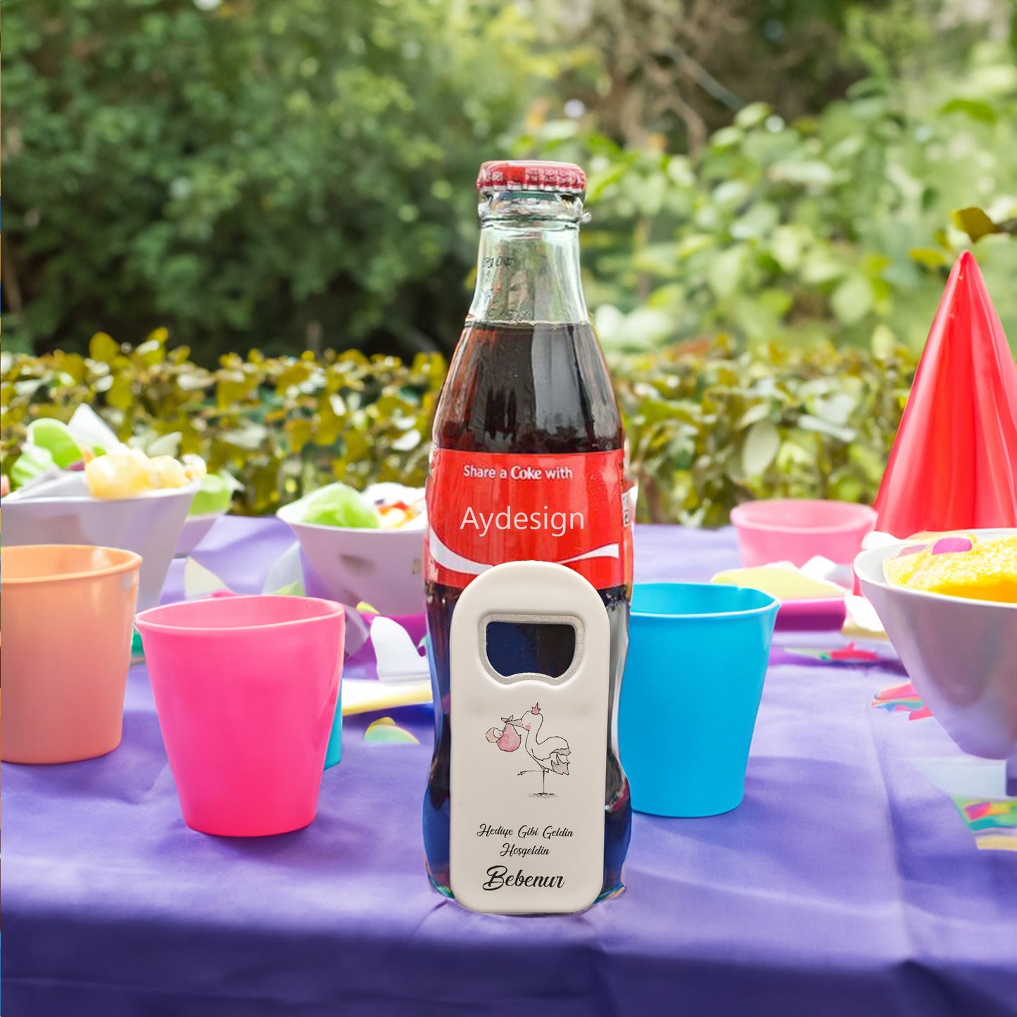 Leylek Temalı Plastik Açacak Magnet | Doğumgünü, Babyshower, Diş Buğdayı ve Sünnet Organizasyonlarınızın Unutulmaz Hatırası!