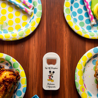 Mickey Mouse Temalı Plastik Açacak Magnet | Doğumgünü, Babyshower, Diş Buğdayı ve Sünnet Organizasyonlarınızın Unutulmaz Hatırası!