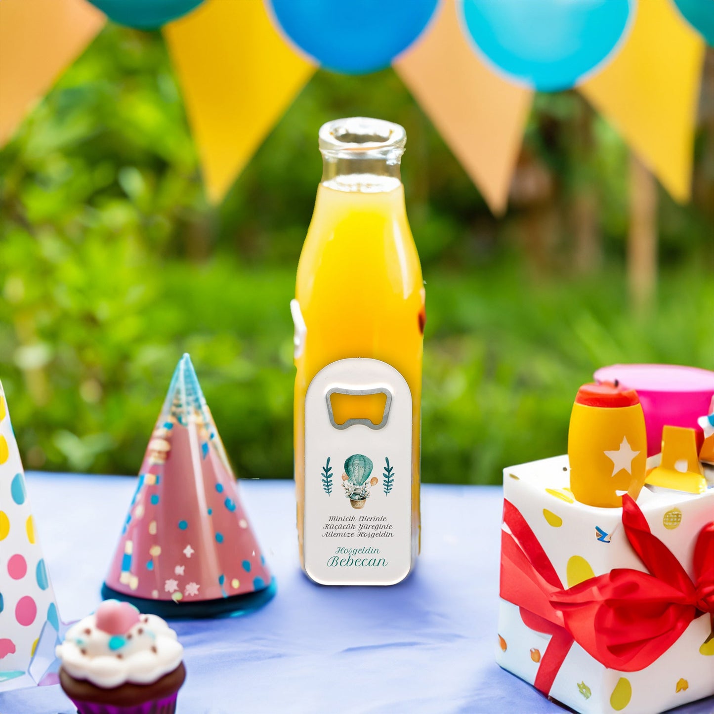 Mavi Balon Temalı Plastik Açacak Magnet | Doğumgünü, Babyshower, Diş Buğdayı ve Sünnet Organizasyonlarınızın Unutulmaz Hatırası!