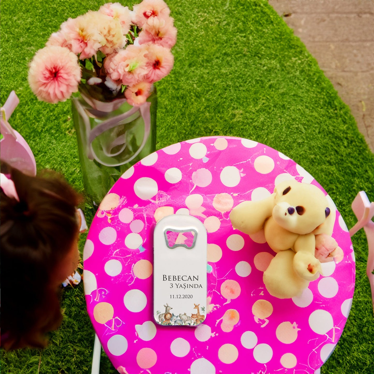 Safari Temalı Plastik Açacak Magnet | Doğumgünü, Babyshower, Diş Buğdayı ve Sünnet Organizasyonlarınızın Unutulmaz Hatırası!