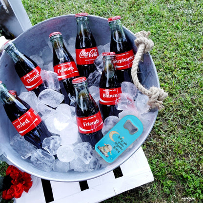 Mavi Zeminli Kuzu Temalı Plastik Açacak Magnet | Doğumgünü, Babyshower, Diş Buğdayı ve Sünnet Organizasyonlarınızın Unutulmaz Hatırası!