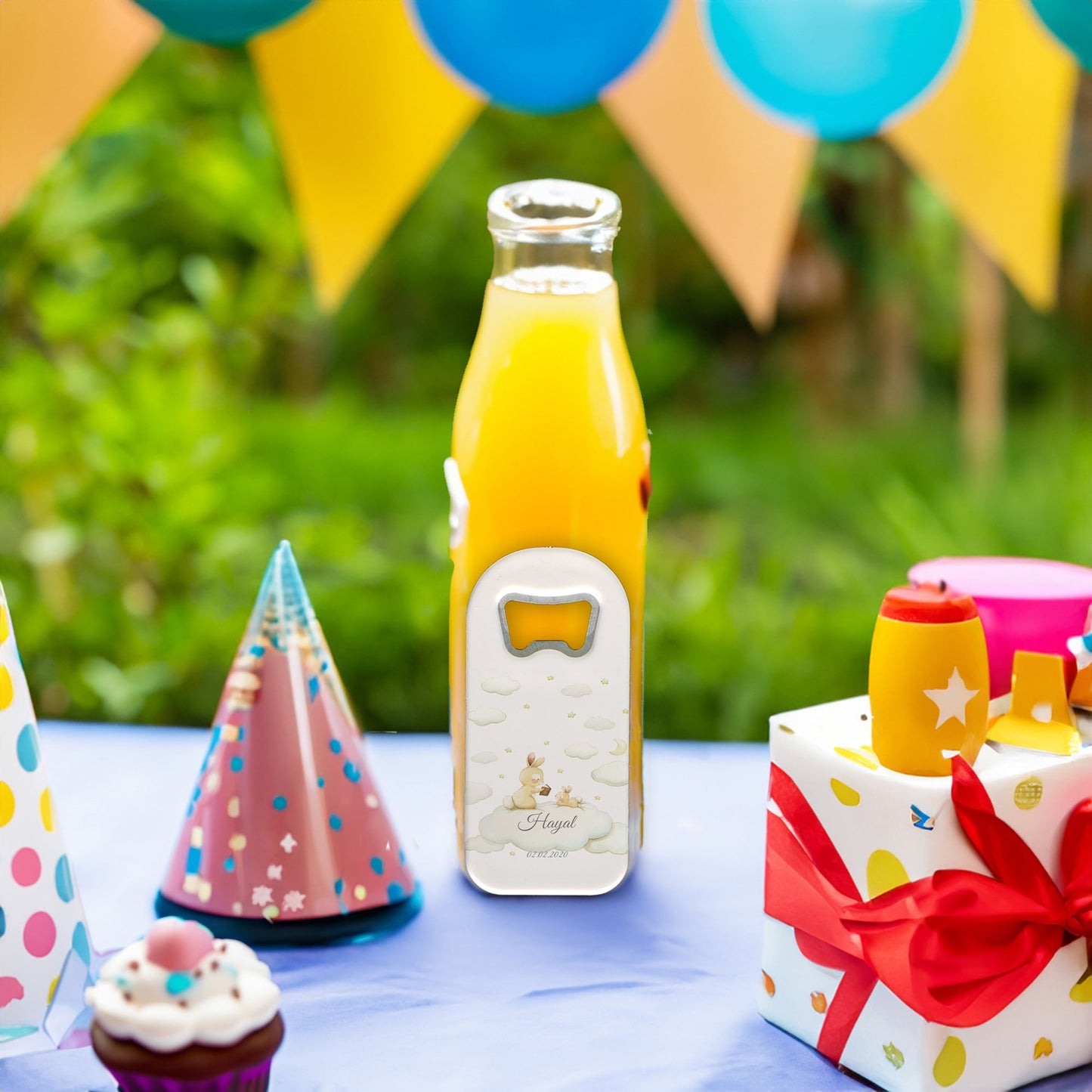 Bulut ve Tavşan Temalı Plastik Açacak Magnet | Doğumgünü, Babyshower, Diş Buğdayı ve Sünnet Organizasyonlarınızın Unutulmaz Hatırası!