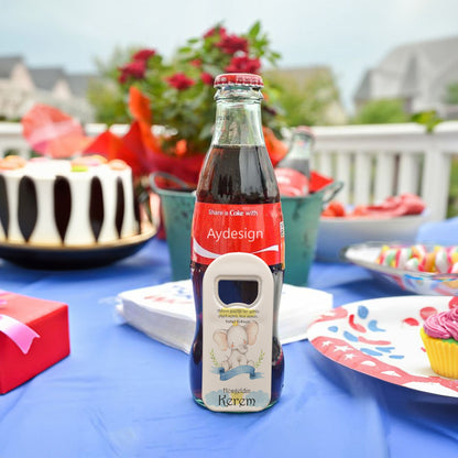 Mavi Kurdele ve Fil Temalı Plastik Açacak Magnet | Doğumgünü, Babyshower, Diş Buğdayı ve Sünnet Organizasyonlarınızın Unutulmaz Hatırası!