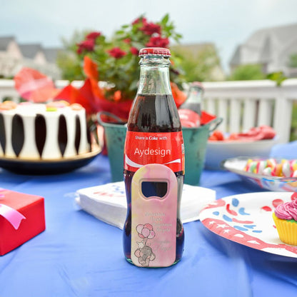 Pembe Zeminli Fil ve Balon Temalı Plastik Açacak Magnet | Doğumgünü, Babyshower, Diş Buğdayı ve Sünnet Organizasyonlarınızın Unutulmaz Hatırası!