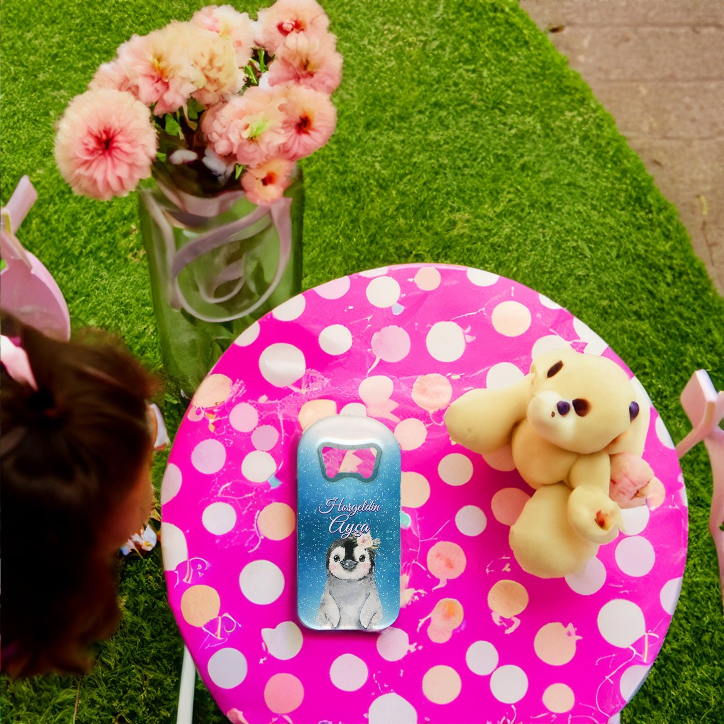 Penguen Temalı Plastik Açacak Magnet | Doğumgünü, Babyshower, Diş Buğdayı ve Sünnet Organizasyonlarınızın Unutulmaz Hatırası!