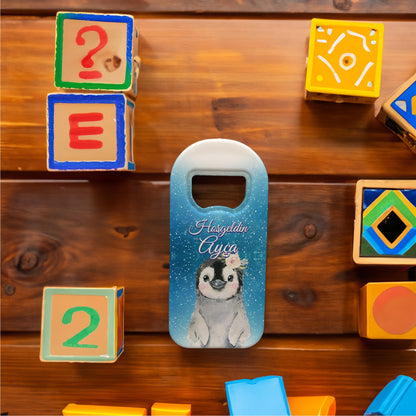Penguen Temalı Plastik Açacak Magnet | Doğumgünü, Babyshower, Diş Buğdayı ve Sünnet Organizasyonlarınızın Unutulmaz Hatırası!