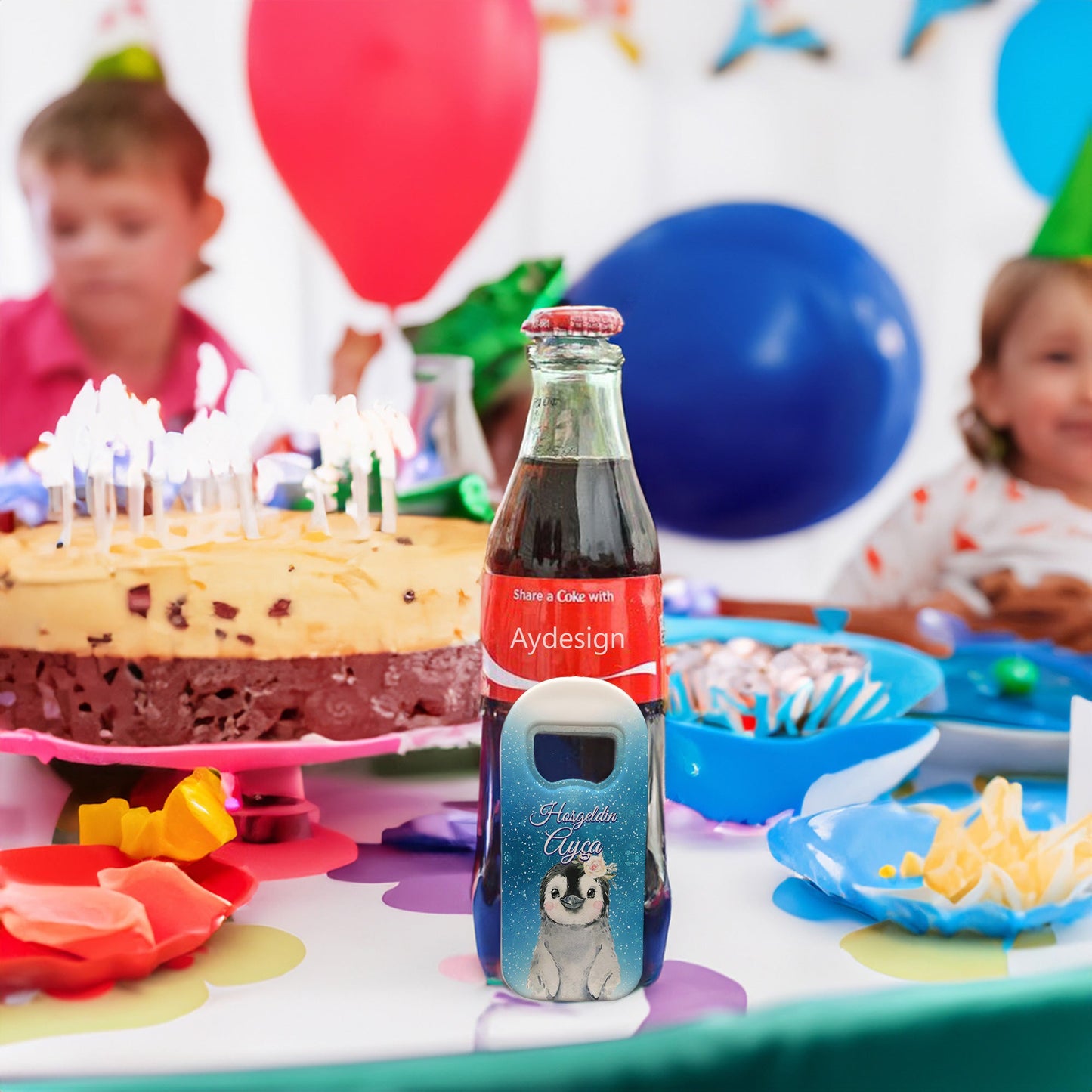 Penguen Temalı Plastik Açacak Magnet | Doğumgünü, Babyshower, Diş Buğdayı ve Sünnet Organizasyonlarınızın Unutulmaz Hatırası!