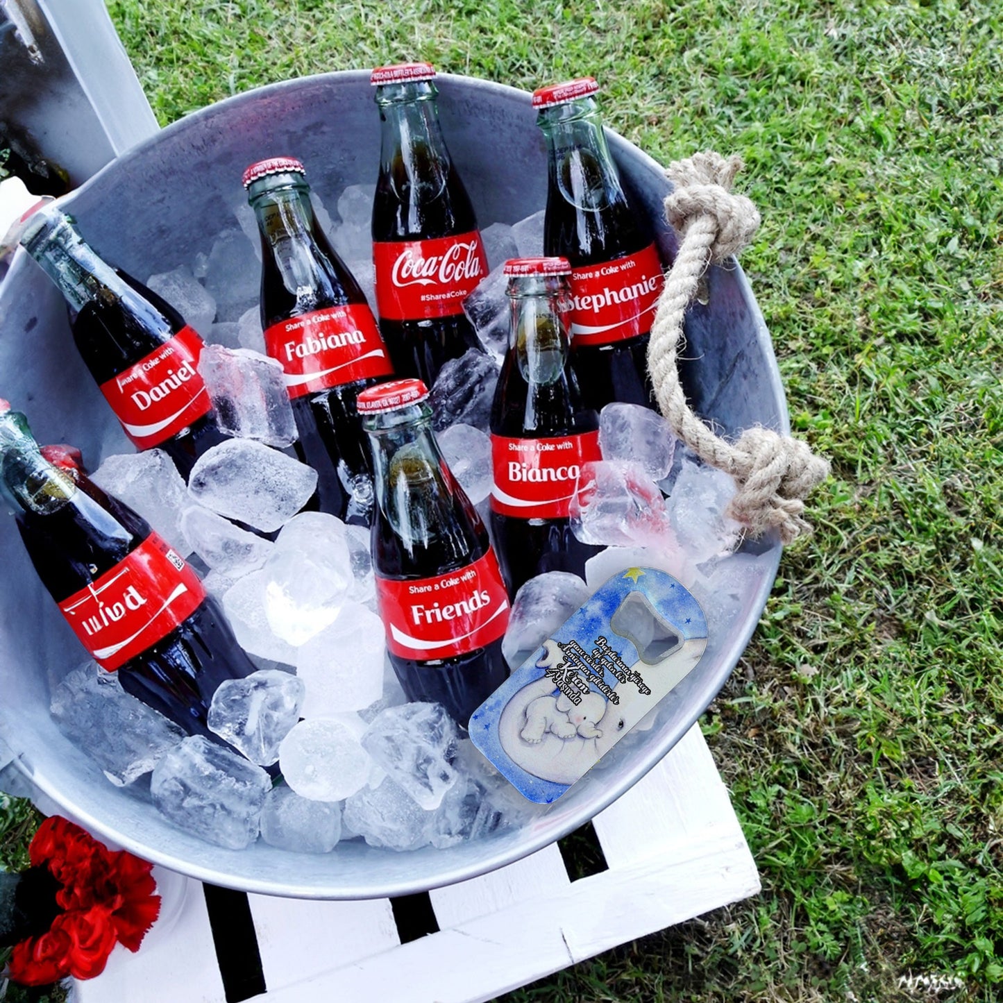 Fil ve Yavrusu Temalı Plastik Açacak Magnet | Doğumgünü, Babyshower, Diş Buğdayı ve Sünnet Organizasyonlarınızın Unutulmaz Hatırası!