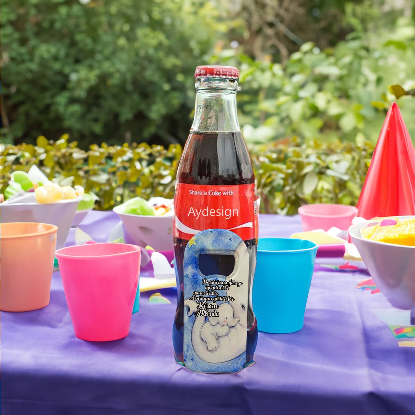 Fil ve Yavrusu Temalı Plastik Açacak Magnet | Doğumgünü, Babyshower, Diş Buğdayı ve Sünnet Organizasyonlarınızın Unutulmaz Hatırası!