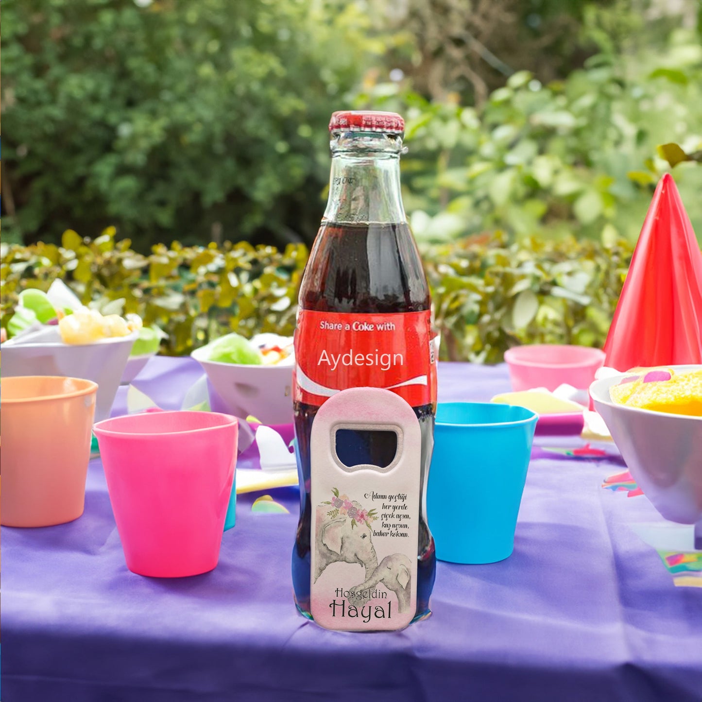 Fil ve Yavrusu Temalı Plastik Açacak Magnet | Doğumgünü, Babyshower, Diş Buğdayı ve Sünnet Organizasyonlarınızın Unutulmaz Hatırası!