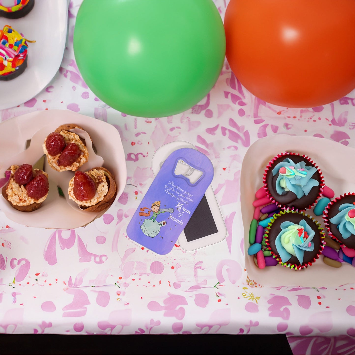 Küçük Prens Temalı Plastik Açacak Magnet | Doğumgünü, Babyshower, Diş Buğdayı ve Sünnet Organizasyonlarınızın Unutulmaz Hatırası!