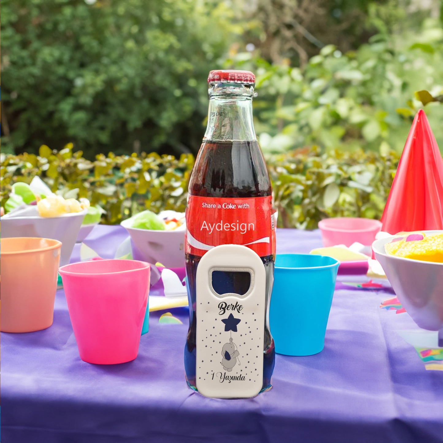 Fil ve Lacivert Balon Temalı Plastik Açacak Magnet | Doğumgünü, Babyshower, Diş Buğdayı ve Sünnet Organizasyonlarınızın Unutulmaz Hatırası!