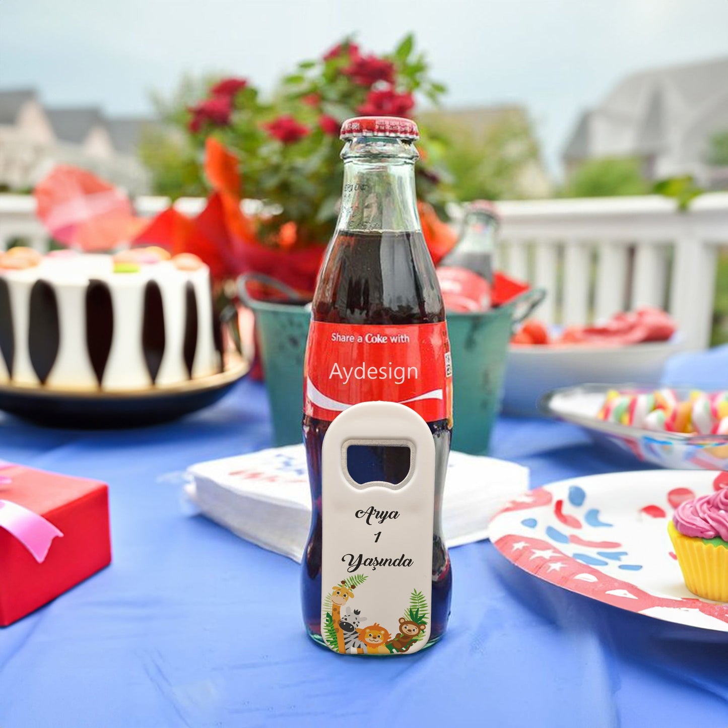 Safari Temalı Plastik Açacak Magnet | Doğumgünü, Babyshower, Diş Buğdayı ve Sünnet Organizasyonlarınızın Unutulmaz Hatırası!