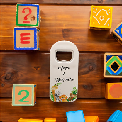Safari Temalı Plastik Açacak Magnet | Doğumgünü, Babyshower, Diş Buğdayı ve Sünnet Organizasyonlarınızın Unutulmaz Hatırası!